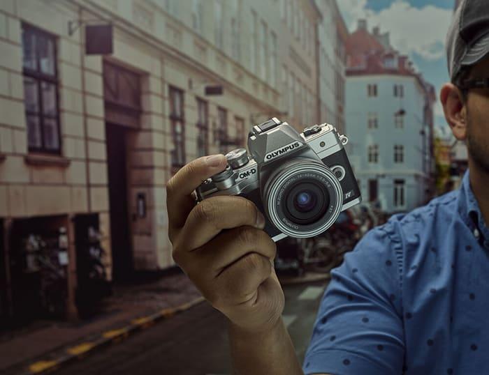 Máy ảnh OM-D E-M10 Mark IV 14-42mm EZ Kit Silver