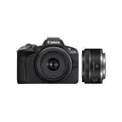 Canon EOS R50 kèm Lens Canon RF-S 18-45mm f/4.5-6.3 IS STM + RF 50mm f/1.8 STM | Chính Hãng